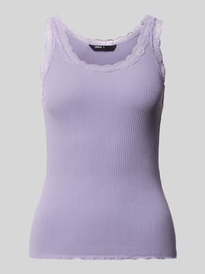 Slim Fit Tank Top aus Baumwoll-Mix Modell 'SARA' Shop The Look MANNEQUINE