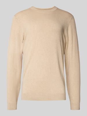 Strickpullover mit gerippten Abschlüssen Shop The Look MANNEQUINE