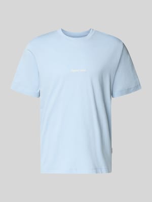 T-Shirt mit Label-Stitching Modell 'NORREBRO' Shop The Look MANNEQUINE