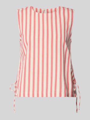 Blusentop aus Viskose-Mix mit seitlicher Schnürung Shop The Look MANNEQUINE