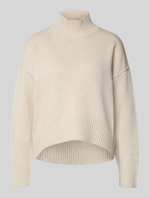 Strickpullover aus Woll-Mix mit Stehkragen Shop The Look MANNEQUINE