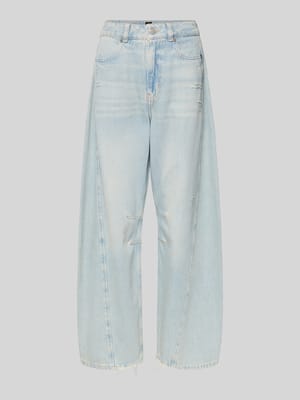 Jeansy barrel o kroju relaxed fit z czystej bawełny model 'BALOON HR 1.0' Shop The Look MANNEQUINE