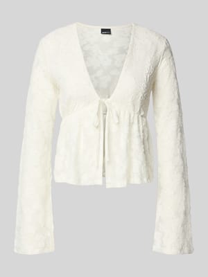 Langarmbluse mit Schnürverschluss Shop The Look MANNEQUINE