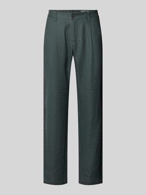 Tapered Leinenhose mit Gürtelschlaufen Modell 'OSBY JOGGER' Shop The Look MANNEQUINE