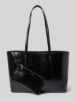 Torba shopper z Detal z logo Shop The Look MANNEQUINE
