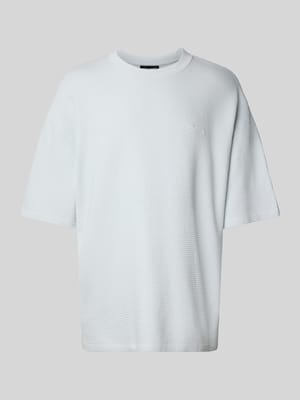 Oversized T-shirt met structuurmotief Shop The Look MANNEQUINE