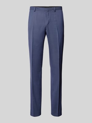 Slim fit pantalon met persplooien, model 'Hesten' Shop The Look MANNEQUINE