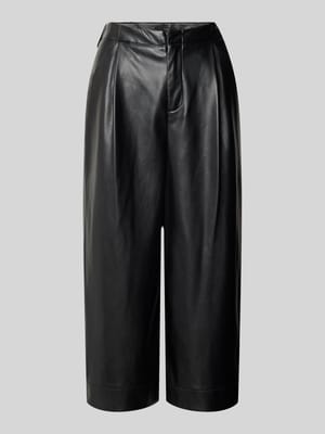 Straight Fit Hose in Midilänge mit Bundfalten Shop The Look MANNEQUINE