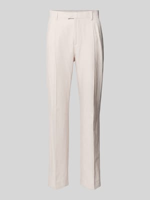 Spodnie garniturowe z mieszanki lnu z kantami Shop The Look MANNEQUINE