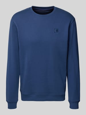 Sweatshirt mit Label-Detail Shop The Look MANNEQUINE