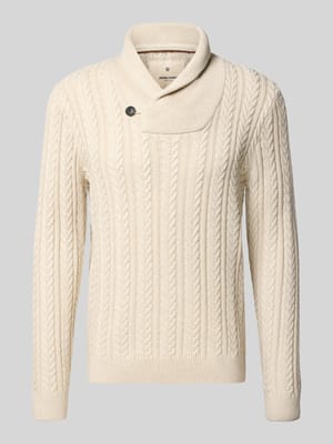 Gebreide pullover met opstaande kraag Shop The Look MANNEQUINE