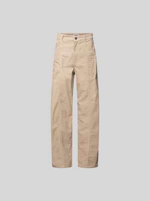 Straight Fit Cordhose mit Logo-Patch Shop The Look MANNEQUINE