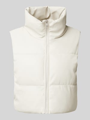 Bodywarmer van imitatieleer van Only, model 'ELSIE' Shop The Look MANNEQUINE