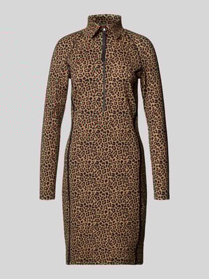 Knielange jurk met overhemdkraag Shop The Look MANNEQUINE