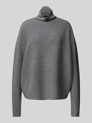 Oversized gebreide pullover met opstaande kraag, model 'LIORA' Shop The Look MANNEQUINE