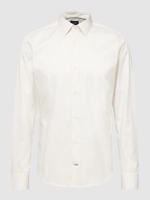 Slim fit zakelijk overhemd met kentkraag Shop The Look MANNEQUINE