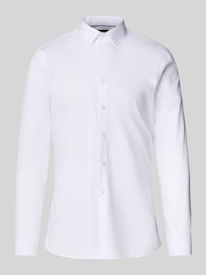 Super Slim Fit Business-Hemd mit Kentkragen Shop The Look MANNEQUINE