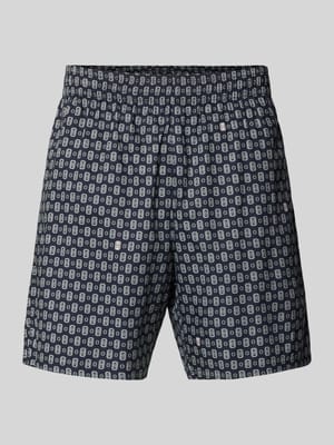 Regular Fit Chinoshorts aus Baumwoll-Viskose-Mix Modell 'Aop Short Tenniscourt' Shop The Look MANNEQUINE
