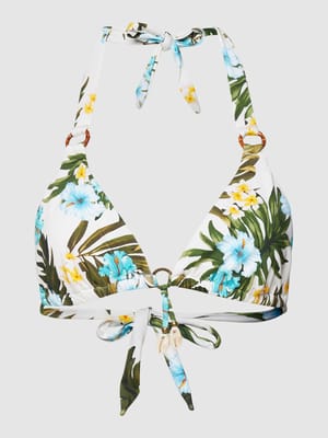 Bikini-Oberteil mit floralem Allover-Muster Modell 'LIKO MAUPITI' Shop The Look MANNEQUINE