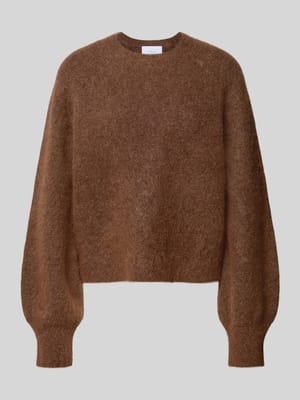 Gebreide pullover in cropped fit van mohairmix - curated by Maja Weyhe Shop The Look MANNEQUINE