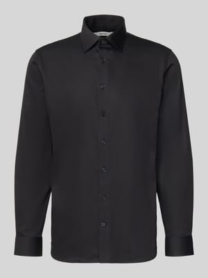 Slim Fit Businesshemd aus Baumwoll-Mix Modell 'FILIP' Shop The Look MANNEQUINE
