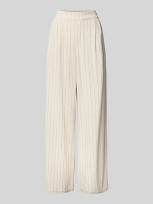 Wide Leg Stoffhose aus Viskose-Mix mit Leinen-Anteil Shop The Look MANNEQUINE