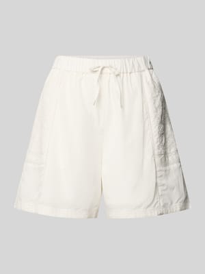 Szorty z mieszanki wiskozy z kwiatowym haftem Shop The Look MANNEQUINE