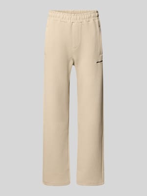 Sweatpants mit Logo-Stitching und elastischem Bund Shop The Look MANNEQUINE