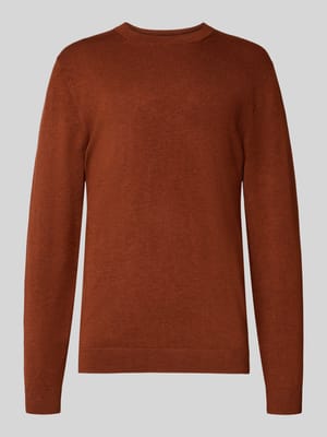 Gebreide pullover met ribboorden Shop The Look MANNEQUINE