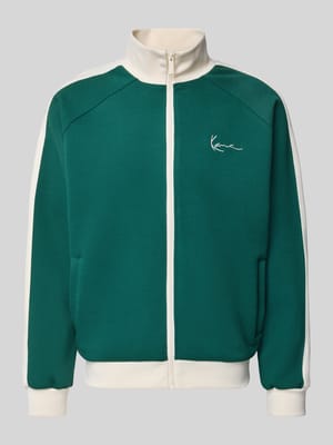 regular fit sweatjack met opstaande kraag Shop The Look MANNEQUINE