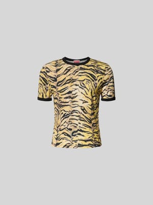 T-Shirt mit Allover-Animal-Print Shop The Look MANNEQUINE