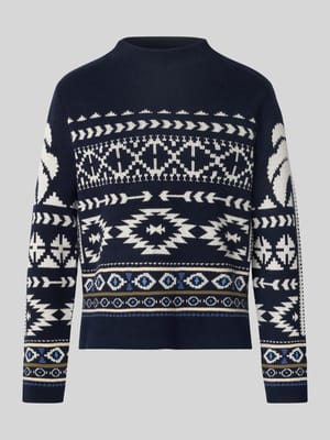 Gebreide pullover met opstaande kraag Shop The Look MANNEQUINE