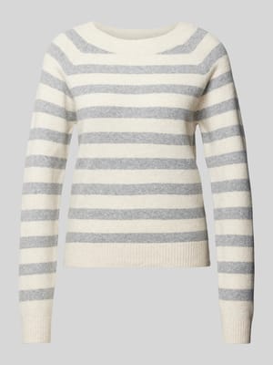 Gebreide pullover met lange mouwen, model 'DOFFY' Shop The Look MANNEQUINE