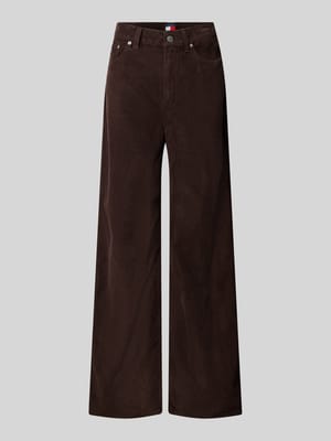 Spodnie sztruksowe z szeroką nogawką z czystej bawełny Shop The Look MANNEQUINE