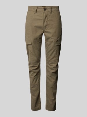 Tapered Fit Cargohose mit Label-Detail Modell 'Skyring' Shop The Look MANNEQUINE