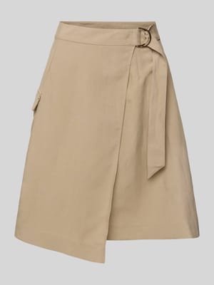 Knielanger Wickelrock aus Lyocell-Leinen-Mix Modell 'Bali Alexis' Shop The Look MANNEQUINE