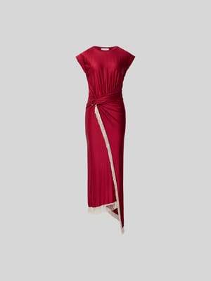 Maxikleid mit Raffungen Shop The Look MANNEQUINE