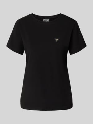 Regular Fit T-Shirt mit Logo-Applikation Modell 'Colette' Shop The Look MANNEQUINE