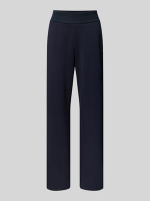 Straight leg sweatpants met brede elastische band Shop The Look MANNEQUINE