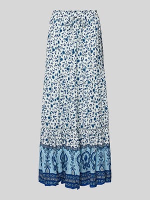 Długa sukienka z wiskozy z efektem stopniowania Shop The Look MANNEQUINE