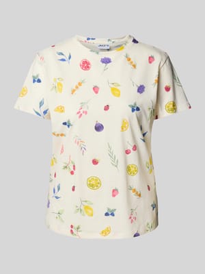 T-Shirt mit floralem Print Shop The Look MANNEQUINE