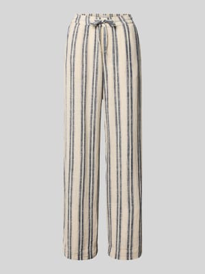 Wide Leg Pants aus Viskose-Mix mit Kordelzug Modell 'LACEY' Shop The Look MANNEQUINE