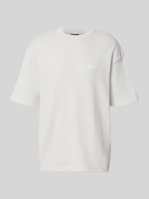 Oversized T-Shirt mit Strukturmuster Shop The Look MANNEQUINE