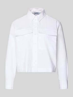 regular fit overhemdblouse met borstzakken Shop The Look MANNEQUINE