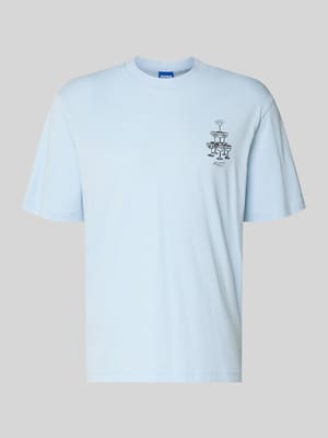 męski t-shirt o kroju regular fit z czystej bawełny model 'NUCAVO' Shop The Look MANNEQUINE