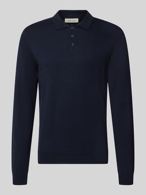 sweter z dzianiny o kroju regular fit z mieszanki bawełny z dodatkiem kaszmiru Shop The Look MANNEQUINE