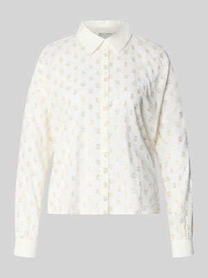 Bluzka z długim rękawem o kroju relaxed fit z mieszanki bawełny Shop The Look MANNEQUINE