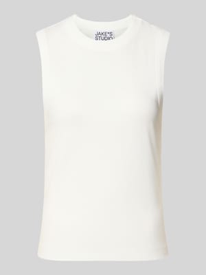 Tanktop van katoen met ronde hals Shop The Look MANNEQUINE