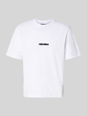 t-shirt z logo i okrągłym dekoltem Shop The Look MANNEQUINE