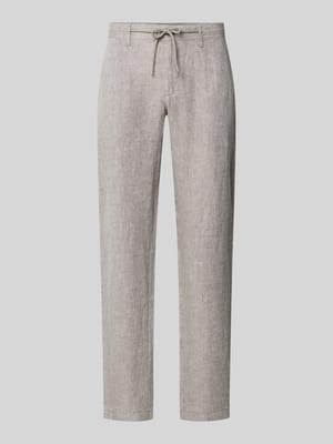 Regular Fit Leinenhose aus reinem Leinen Shop The Look MANNEQUINE